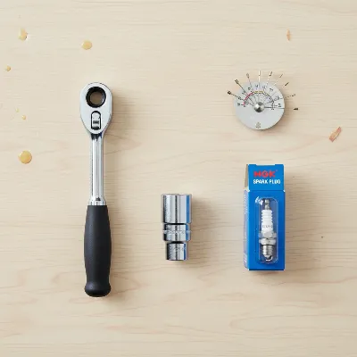 Essential tools for changing a leaf blower spark plug